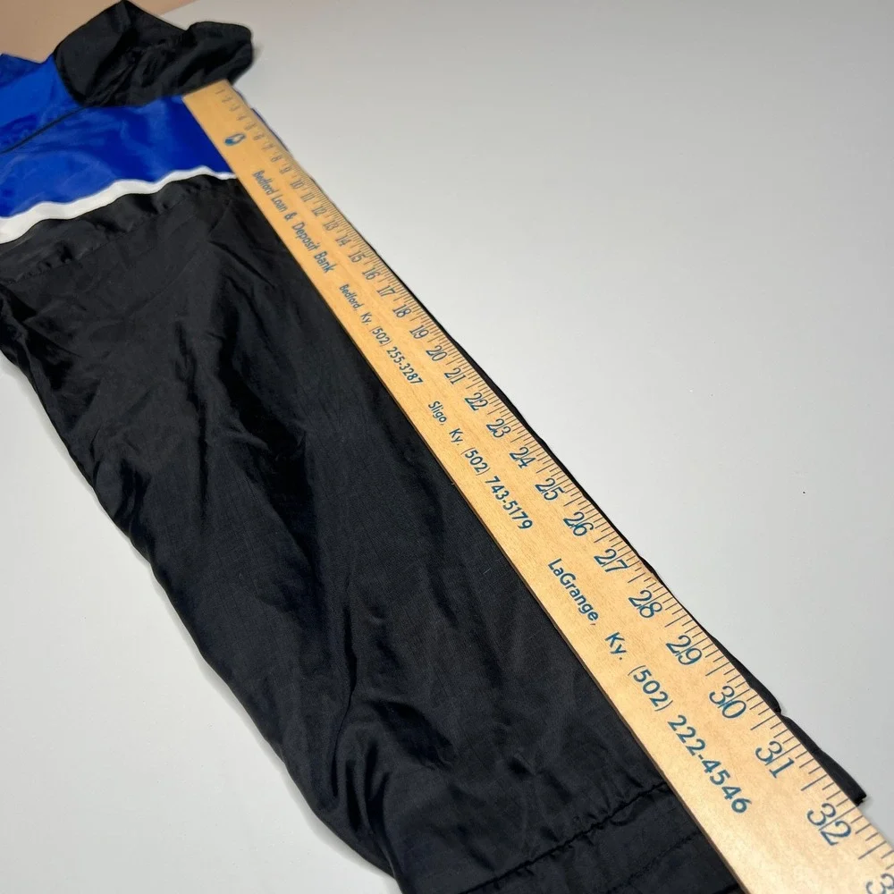 Vintage USA Olympics Windbreaker Jacket Black Blue White JCPenney Exclusive 90s